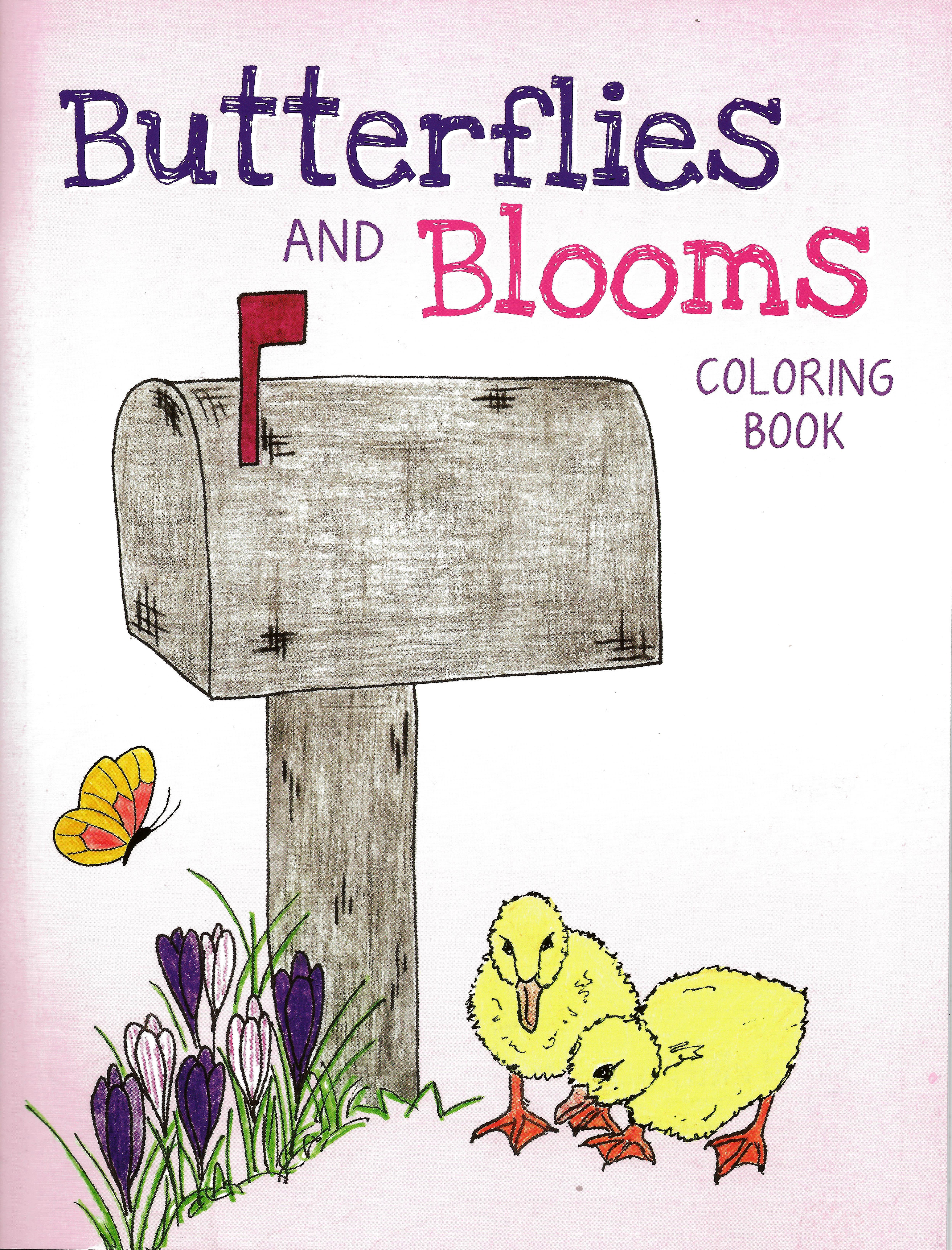 BUTTERFLIES AND BLOOMS COLORING BOOK